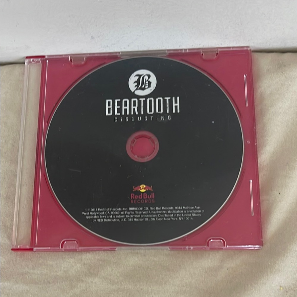 ⭐️ Beartooth Disgusting CD 2014 Red Bull Records Rare Compact Digital Audio